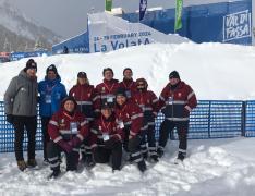 Val di Fassa Trento 24 e 25 febbraio 2024 Coppa del Mondo SuperG Femminile di sci Alpino.
