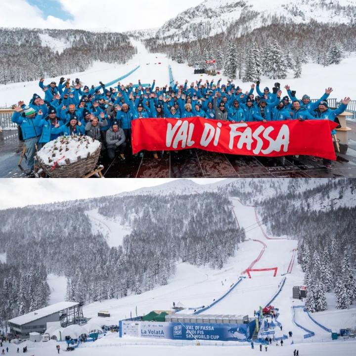 Val di Fassa Trento 24 e 25 febbraio 2024 Coppa del Mondo SuperG Femminile di sci Alpino.