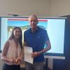 Marina D'Elia, figlia del Socio Giovanni, premiata dal Sindaco di Numana