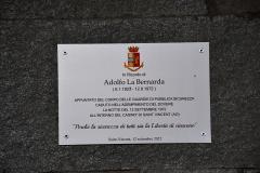 Cerimonia commemorativa per il 50° anniversario della morte dell'Appuntato di P.S. A. La Bernarda