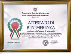Premiazione della Sezione ANPS di Monreale