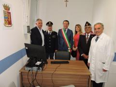 Inaugurazione del nuovo posto di Polizia all'Ospedale Colombo