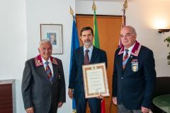 Consegna dell'Attestato di socio onorario al Questore di Rieti
