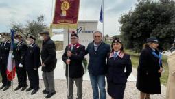 Scopertura cippo marmoreo per le vittime del dovere