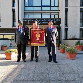 Inaugurazione della panchina rossa all'interno della Scuola della Polizia di Stato