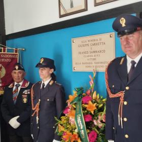 Cerimonia di Commemorazione Assistenti della Polizia di Stato Carretta e Sammarco.
