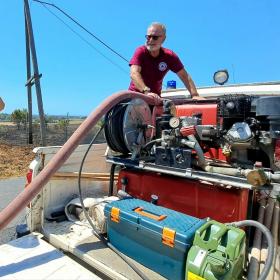 Interevnto operativo per un vasto incendio zona Portuense