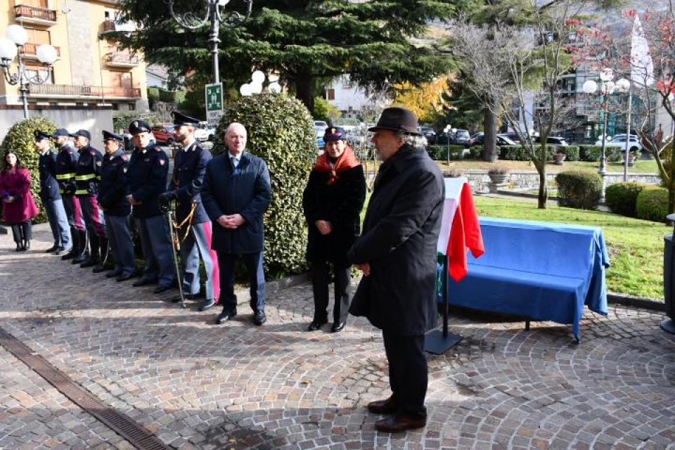Cerimonia commemorativa per il 50° anniversario della morte dell'Appuntato di P.S. A. La Bernarda