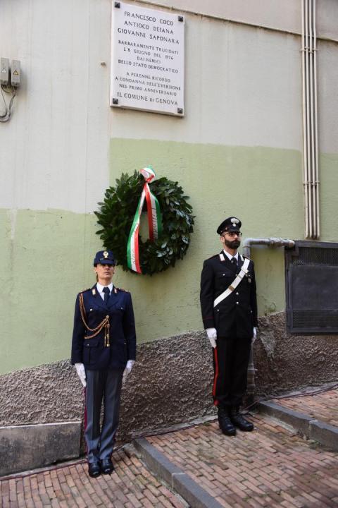 8 giugno 2022 Salita Santa Brigida commemorazione attentato terroristico al Proc. Gen. Coco