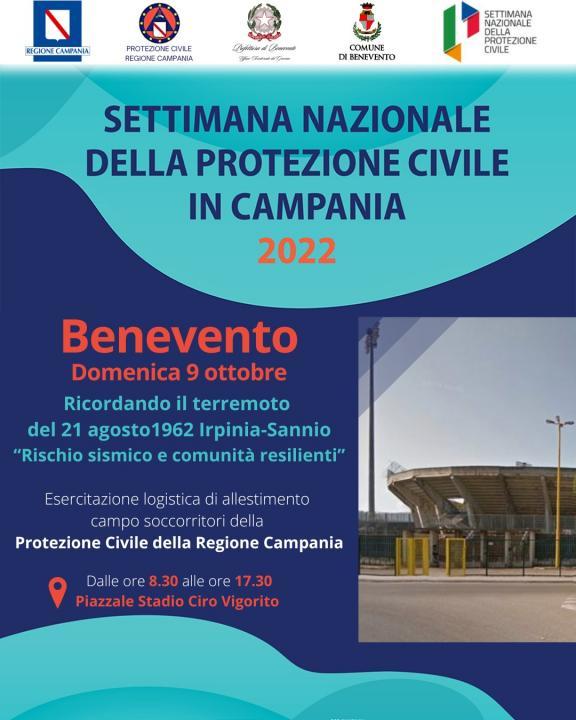 Settimana Nazionale della Protezione Civile in Campania 2022