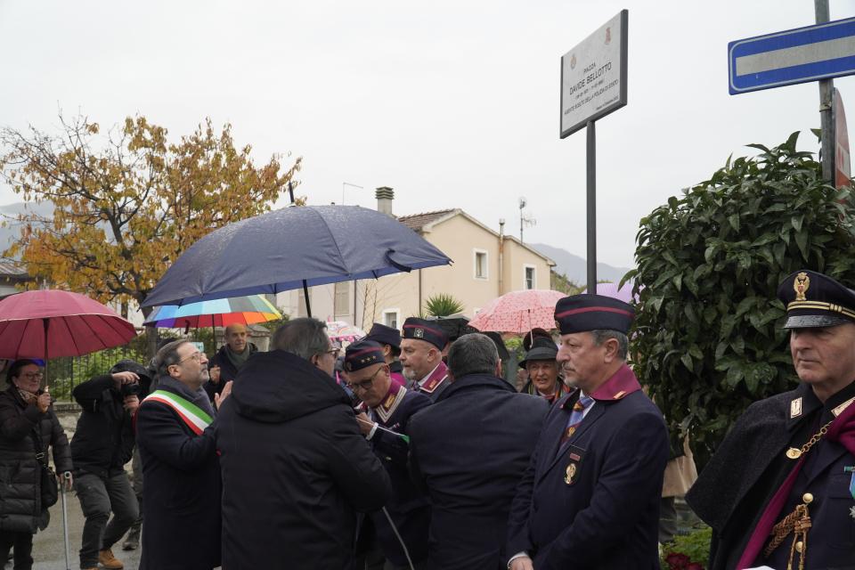 14.12.2022, Massa,intitolazione piazza a Davide Bellotto, Agente scelto della Polizia di Stato, dece