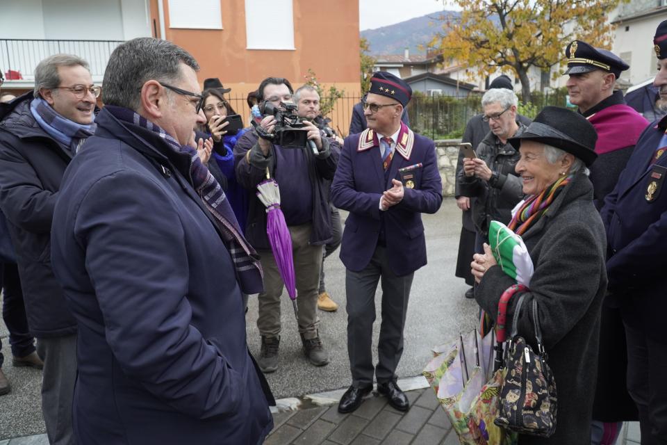 14.12.2022, Massa,intitolazione piazza a Davide Bellotto, Agente scelto della Polizia di Stato, dece