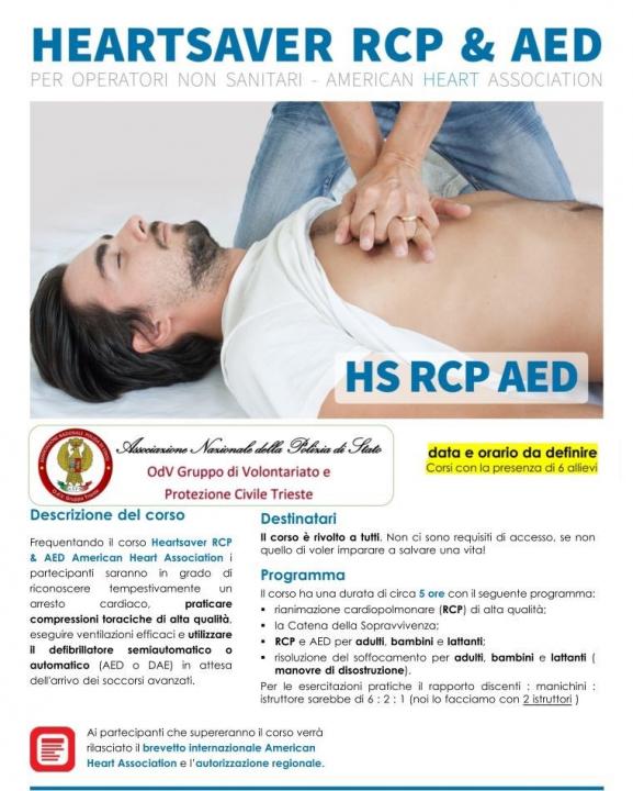 Trieste - Corso Heartsaver RCP & AED