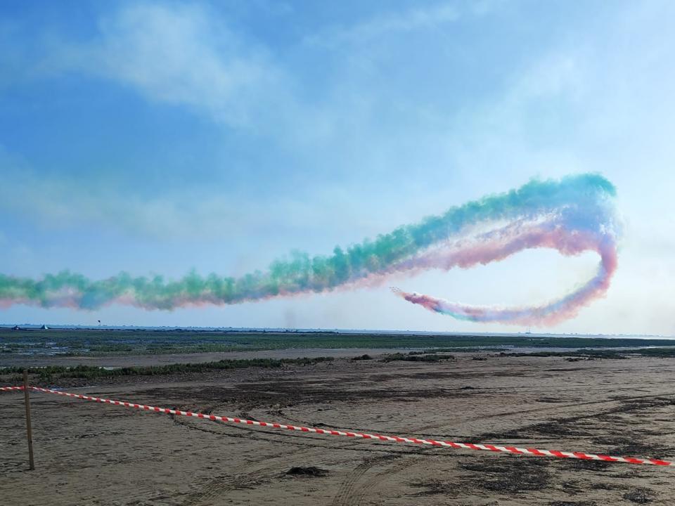 Esibizione Frecce Tricolore a Grado (Gorizia)