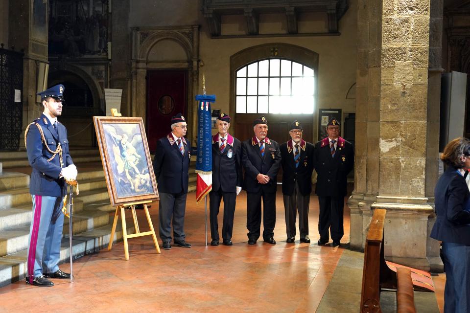 Celebrazione della Festa di San Michele Arcangelo da parte della polizia di stato fiorentina