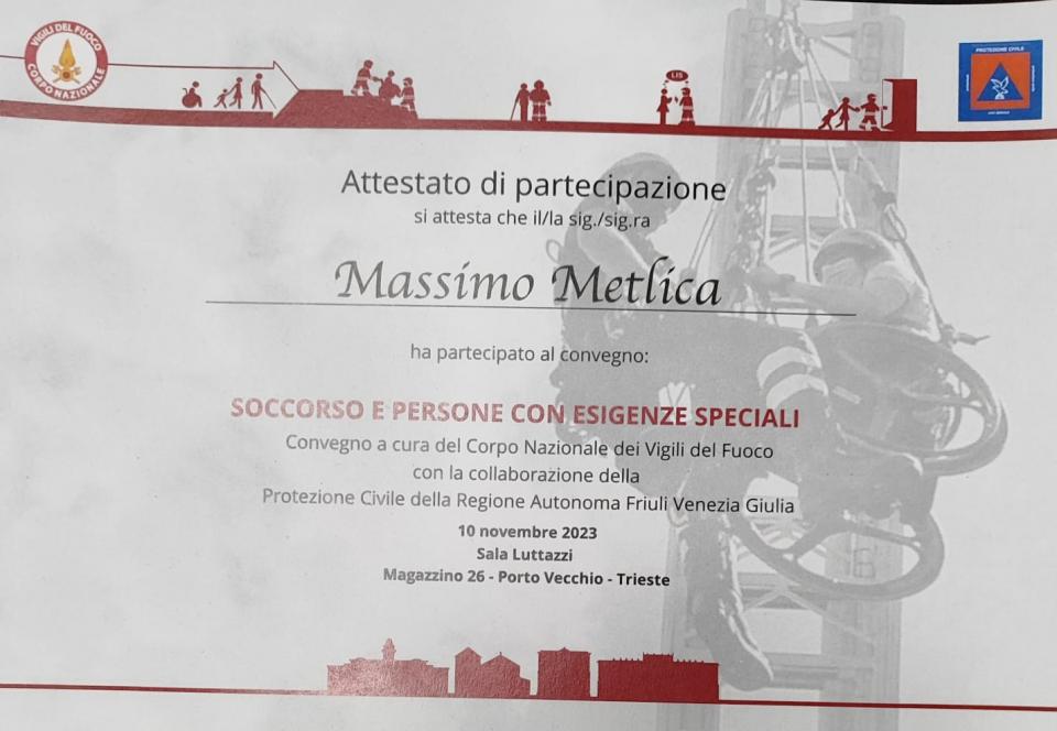 Convegno “Soccorso e persone con esigenze speciali”