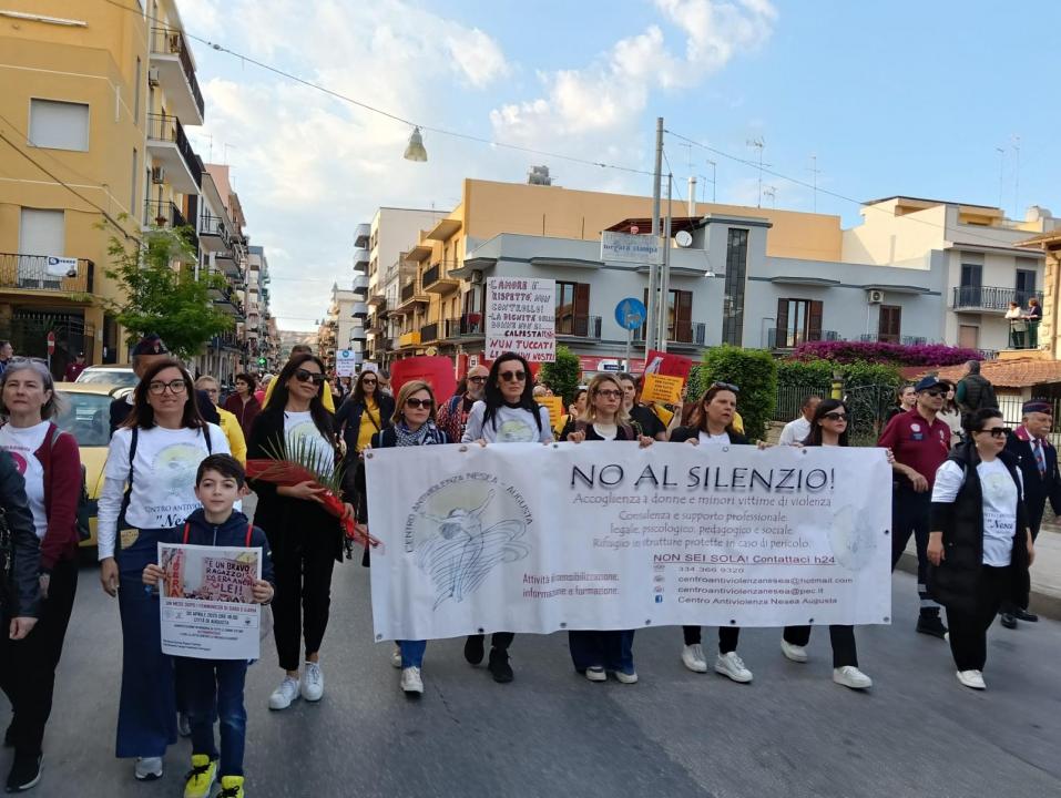 Manifestazione contro il femminicidio e la violenza di genere