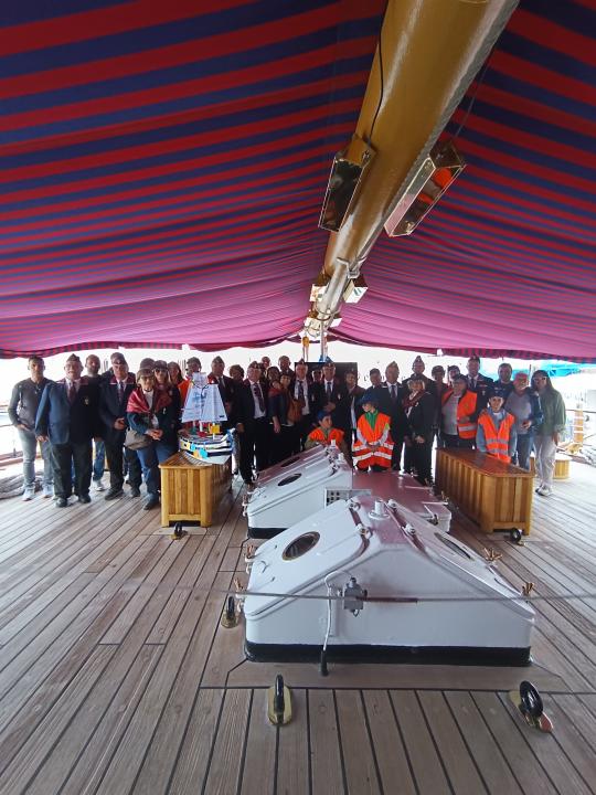 Soci in visita alla Nave Scuola Amerigo Vespucci a Napoli