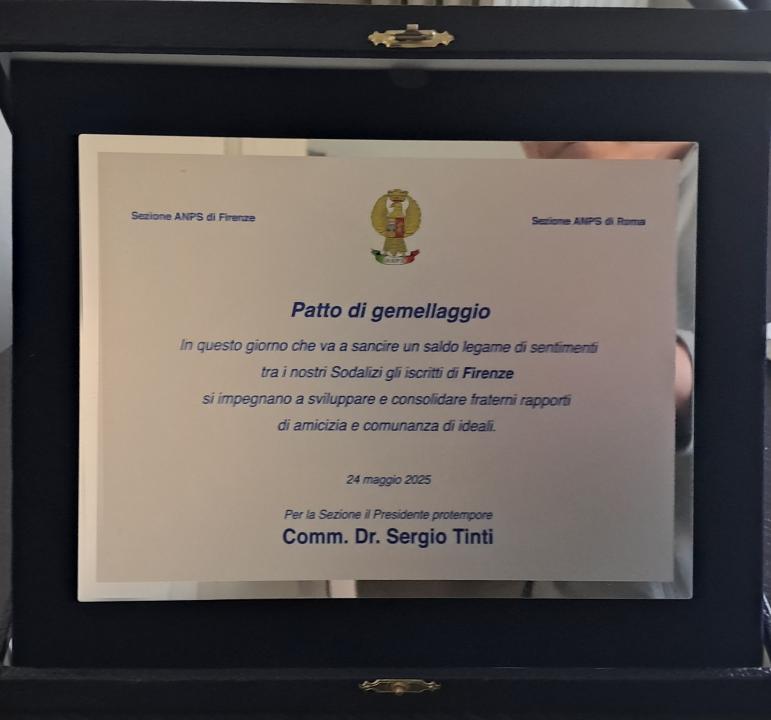 Gemellaggio delle sezioni di Firenze e di Roma