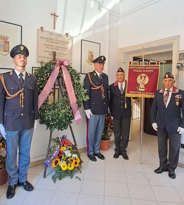 Cerimonia per il 45° Anniversario dell'attentato terroristico avvenuto a Roma in Piazza Trasimeno