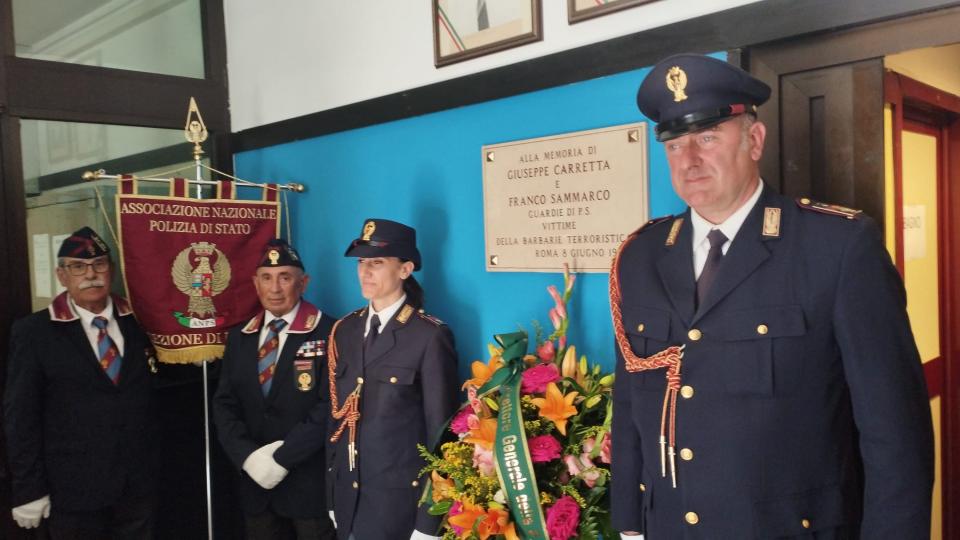 Cerimonia di Commemorazione Assistenti della Polizia di Stato Carretta e Sammarco.