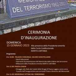 Commemorazione Memoriale Vittime del Terrorismo