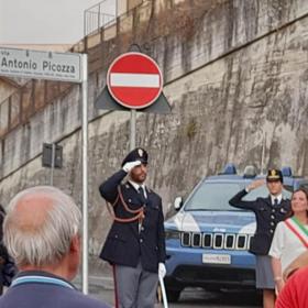 Intitolazione targa Guardia di P.S. Antonio Piccozza vittima delle foibe