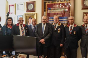 Cerimonia di intitolazione della sezione dell'A.N.P.S. di Roma