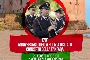 Concerto della Fanfara della Polizia di Stato presso il Castello di Santa Severa (RM)